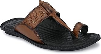 TrueYarn Genuine Leather Kolhapuri Chappals For Men| Leather Slippers For Men | Thong Sandals For Men | Stylish & Comfortable