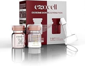EXOCELL Exosomes for Skin Rejuvenation and Anti-Aging, 10 Billion Particles, 980K PPM, Korean Beauty Formula (X1 Exosomes + X2 HA Solution)