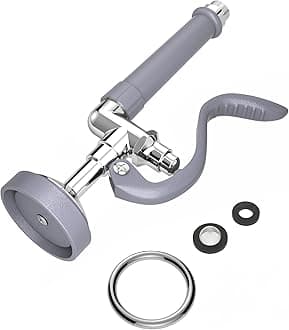 Pre Rinse Sprayer for Kitchen:Commercial Sink Sprayer Dish Spray Nozzle, Commercial Faucet Parts - High Pressure Dish Spray Valve Head for Restaurant(Gray)