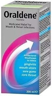 Oraldene Medicated Relief for Mouth & Throat Infections 200ml Pack of 1