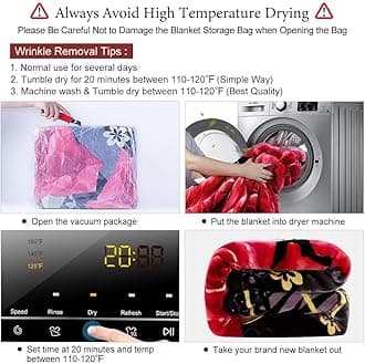 JML Korean Style Fleece Blanket King Size 85" x93", 10 Pounds Thick Plush Blanket, 2 Ply A&B Printed, Silky Soft and Warm Raschel Bed Blanket for Winter (Black Flowers)