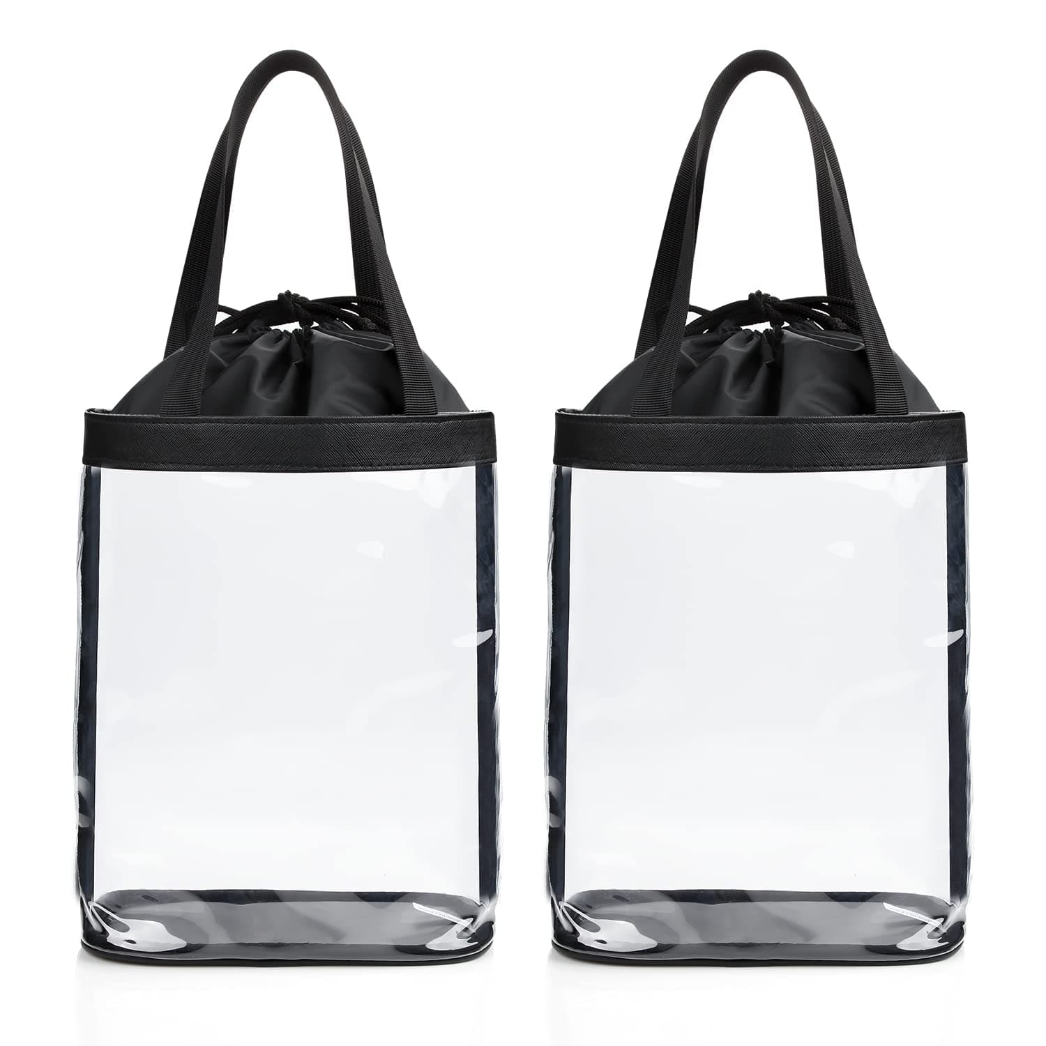 透明 トイレタリーバッグ TSA承認 旅行用 トイレタリーバッグ 旅行 防水 メイクアップ コスメティックバッグ 女性用 男性用 機内持ち込み 空港 航空会社適合バッグ, ブラック, 2pcs, スタイル