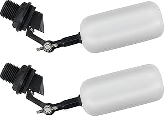 4 Pack 1/2 Inch Float Ball Valve, Adjustable Arm for Livestock Water Trough, Aquariums, Hydroponics - Automatic Fill and Control Water Level