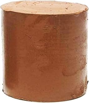Terracotta Clay for Modelling, Sculpting & Pottery, Eco- Friendly Filtered & Cleaned Natural Clay for Artwork, Sadiron Clay/Kaliman Mud (2kg)