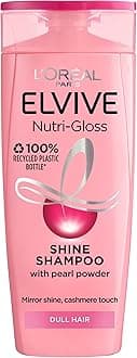 L'Oreal Elvive Nutri Gloss Shine Shampoo 250ml Pack of 6