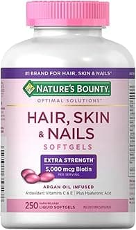 Extra Strength Hair, Skin & Nails - 5,000mcg, 250 Softgels