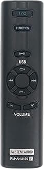 New RM-ANU156 Replaced Remote Control Compatible with Sony Home Theater Remote Multimedia Speaker System SA-D20 SA-D40 SA-D10 SA-WMS10 SA-WID7