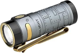 Baton4 Rechargeable EDC Flashlight, Bright Small Flashlight 1300 Lumens with MCC Charging Cable, IPX8 Waterproof, Multiple Modes Pocket Light for Home, Camping, and Emergencies (Fighter Pilot)