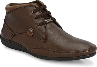 egossComforts Premium Genuine Leather Driving Shoe Boots For Men-G-549