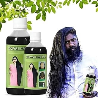 Original Adivasi Hair Oil 100 * 2 ML Ayurvedic Adivasi Hair Oil With Extract Onion, Rosemary, Castor, Amla, Almond, Coconut, Brahmi & Bhringraj Oil 100 ml Each