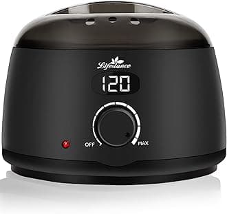 – Professional Wax Pot Warmer, L2 Premium Digital Wax Melt Machine for Hair Removal, 500ml 14oz LCD Wax Heater for Hard Wax Beads Fast Heat, Home Waxing for Body Brazilian Bikini Face - Black