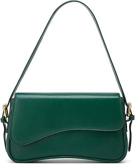 Shoulder Bag for Women Y2K Crossbody Purse PU Leather Underarm Handbag 2 Adjustable Strap for Daily Commute Travel