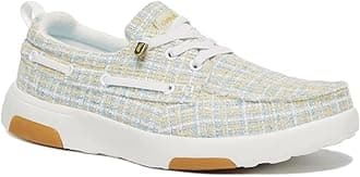 Women's Orthopedic Walking Shoes Slip On Loafers: Comfortable Orthotic Shoes with Arch Support for Flat Feet, Casual Plantar Fasciitis Deck Loafers for Heel and Foot Pain Relief