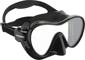 Cressi F1 - Frameless Diving Mask F1 or Combo Snorkel Mask Set, Adult Unisex - Anti-Fog Glass Lens - Silicone Skirt Comfort
