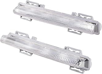 AMOPACORP Left Right LED DRL Daytime Running Lights Fog Lamp Compatible with 2007-2014 Mercedes W204 S204 C180 C200 C220 C230 C250 C280 C300 C320 C350