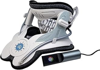 Neck Traction Device by Air Collar - Neck Stretcher - Cervical Traction Device - Neck & Shoulder Pain Relief - Stretcher Collar for Improved Spine Alignment - 2nd Generation (2nd Gen - Electric)