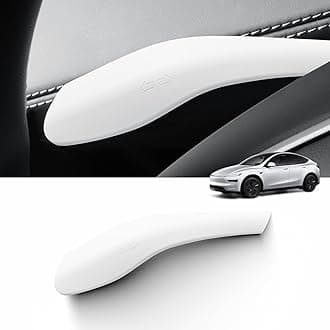 LUCKEASY 1PC Gear Shift Wiper for Tesla Model Y Juniper 2025 2026 Silicone Steering Wheel Lever Cover Shift Paddle Turn Rod Covers for Model Y Accessories White
