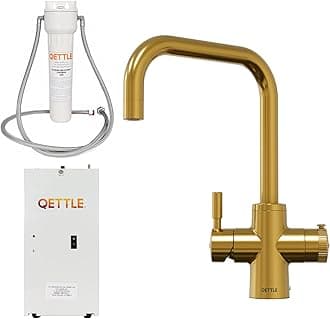 QETTLE Boiling Water Tap (Gold, 4 Litre Boiler)