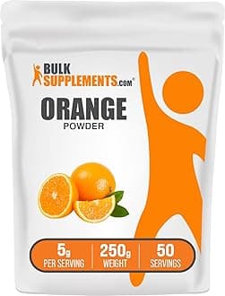 com Orange Powder - Orange Fruit Powder, Nutrient-Rich Flavoring - Gluten Free, 5g per Serving, 250g (8.8 oz) (Pack of 1)