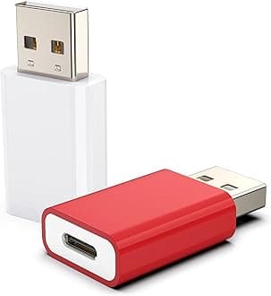 USB to USB-C Adapter,Type-C Female to USB-A Male Adapter Compatible with Apple MagSafe Watch 10/9/8/7/SE/Ultra,Car,iPhone 16 15 14 13 12 Mini Pro Max,iPad,Galaxy,Pixel 7 6 5,CarPlay,Wall Plug