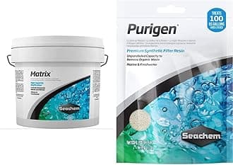 Seachem Matrix Bio Media and Purigen Organic Filtration Resin for Aquariums