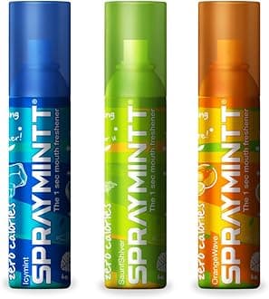 Spraymintt Combo Saunfshiver Icymint and Orangewave, Multi, 45 gram, 3 Count (Pack of 1)