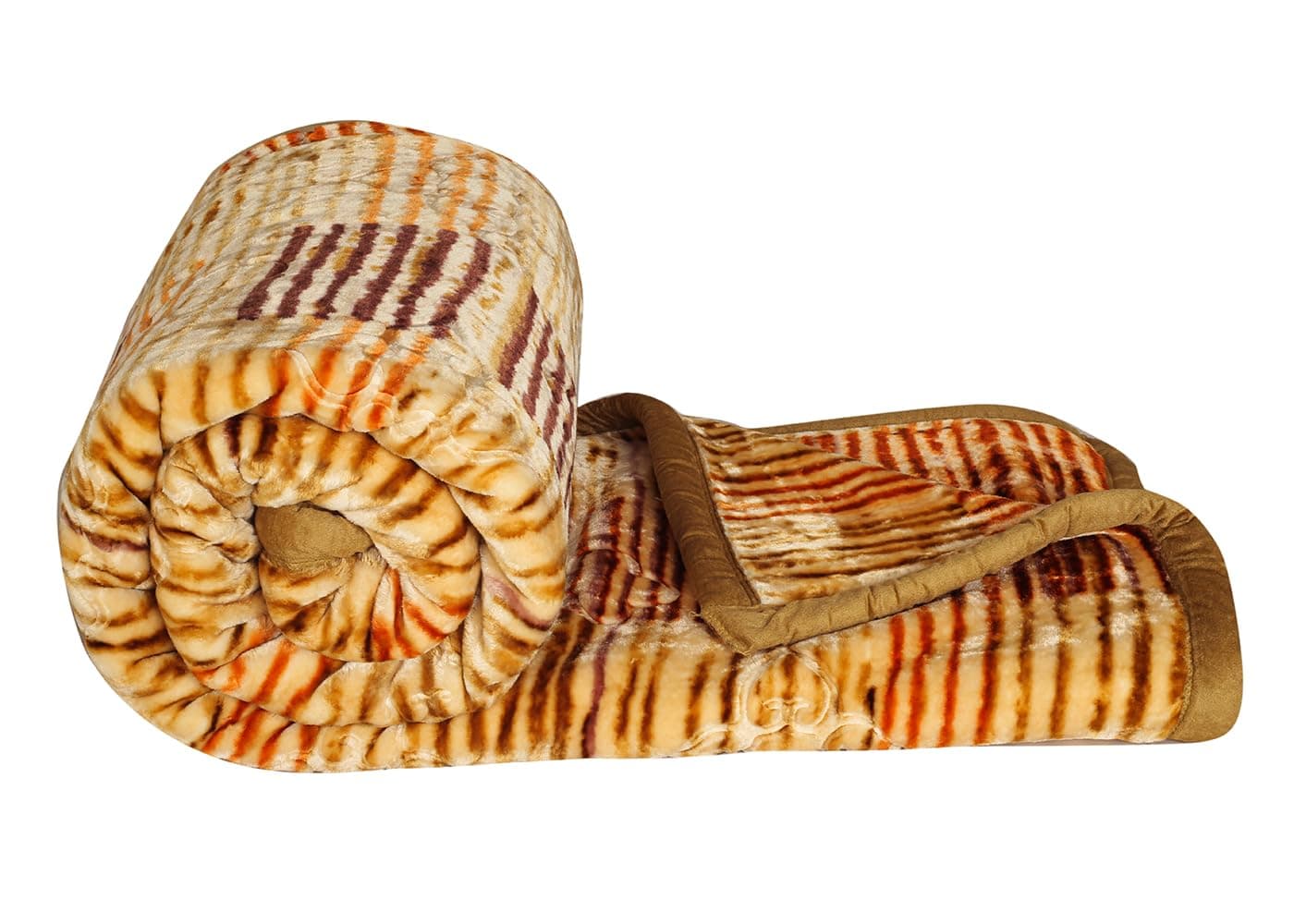 BSB HOME Super Soft Cloudy Printed Double Bed Blanket for Heavy Winter, Single Ply Mink Blanket King Size with 220 x 230 Cm – 3.5 Kg (Multicolour, Pack of 1)