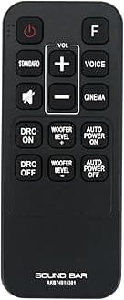 AKB74815301 Replaced Remote fit for LG Soundbar Sound Bar S55A3-D LAS454B S45A1-D LAS453B SH3B SPH3B-W SH3K SJ4Y SPH4B-W LAS485B SPH4BW S45A1D S55A3D SPH3BW SJ7 SK4D LAS464B SK3D LAC553B LAS260B