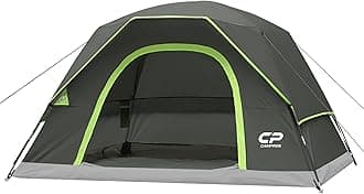 Tents for Camping 4 Person Tent Waterproof Windproof Double Layer Camping Tent, Easy Setup Dome Tent with Large Mesh Windows & Wider Door for Outdoor Camping & Hiking