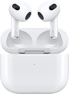 AppleAirPods (3rd Generation) EarPods with MagSafe Wireless Charging Case and Lighting Cable Charge & Apple 1-Year Limited Warranty