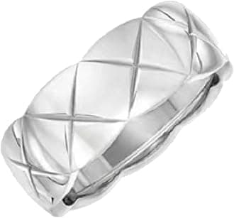 18k Gold Plated Rings for Women,Crush Wide Band Gold Plated Ring, Stacking Rings, Wedding Band Minimalist Style