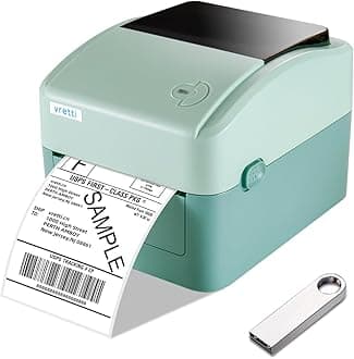 vretti Label Printer, 4x6 420B Thermal Shipping Printer for Small Busines Compatible with Amazon, Ebay, Shopify, Etsy, UPS