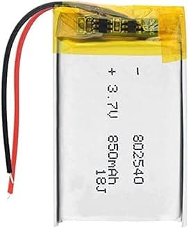 802540 850mAh 3 7V with PCB Charging Protection,1 Pieces