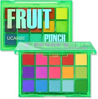 15-Color Eyeshadow Palette, High-Pigment Eyeshadow, Eyeshadow Palette, Makeup Palette Set, Pre-Color #01 (Fruit Punch)..