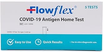 COVID Home Test Kit by Flowflex, Rapid Results in 15 Minutes, Trusted OTC COVID-19 Antigen Testing Kit, FSA and HSA Eligible, Easy to Use & No Discomfort, 1 Pack 5 Tests