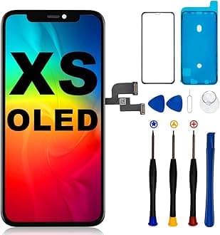 [OLED] for iPhone Xs Screen Replacement 5.8 Inch [NOT LCD] Display 3D Touch Frame Assembly Digitizer for Model A1920, A2097, A2098, A2100, with Repair Tool