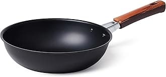 ROTWAL BLACK IRON COATED PEKIN PAN WOKPAN MADE IN JAPAN (24 CM)