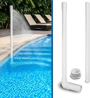 Pool Cooler for Cooling Your Swimming Pool - Made in USA - In Ground Pool - Easy Install - No Removal of Pool Return Jet Eye Ball Seating Wall Fitting (Pool Wall Adapter- 2 Feet Sprayer)