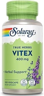 SOLARAYVitex Berry 400mg | Womens Healthy Hormone Balance Formula | Menstruation & Menopause Support, 100 Count | Pack of 2
