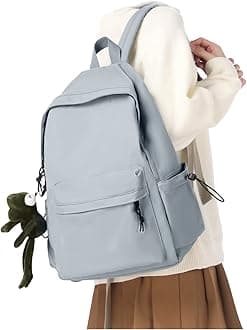 Backpack Lightweight Bag Waterproof High Middle Backpack For Cute Aesthetic Backpack Casual Daypack For Men Women Blue