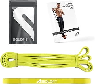 Boldfit Heavy Resistance Band for Exercise & Stretching, Pull Up Band Suitable in Home & Gym Workout, Power Bands for Men & Women. (Yellow 3-7kg Resistances)(Material: Natural Rubber)