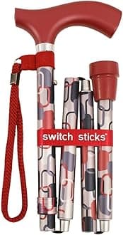 Switch Sticks Walking Cane for Men or Women, Foldable and Adjustable from 32-37 Inches, FSA and HSA Eligible