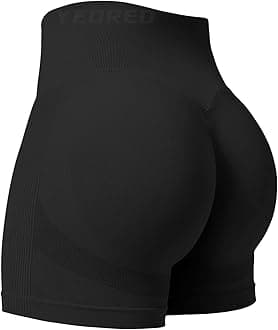Professional Women Workout Shorts 3.6" Scrunch Shorts Seamless High Waisted Contour Gym Yoga Biker Shorts
