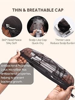 UNICE Glueless Wigs Human Hair Pre Plucked Pre Cut Lace 5x5 Thin HD Lace Closure Wig Body Wave Human Hair Wig Bleached Knots Match All Skin Tones 180% Density 24 inch