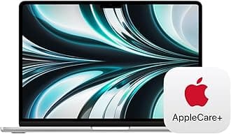 Apple2022 MacBook Air Laptop with M2 chip: Built for Apple Intelligence, 13.6-inch Liquid Retina Display, 16GB RAM, 256GB SSD Storage; Silver with AppleCare+ (3 Years)