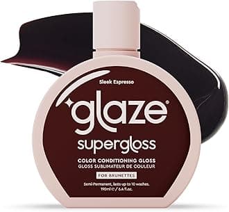 Glaze Super colour Conditioning Gloss, No-Mix Semi-Permanent Hair Mask colourant, Sleek Espresso, 6.4flo.oz Bottle (2-3 Hair Treatments) - Results
