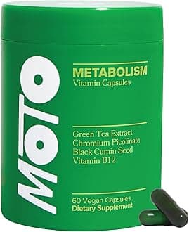 O Positiv Moto Women's Metabolism Support - Energy, Curb Cravings, Healthy Metabolism - Vegan Capsules, 30 Servings