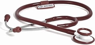 RCSP Stethoscope for Medical Use, Standard Whitetone I Medical students and nurses staff I Acoustic Plastic Chest Piece I Clear Sound Lightweight Stethoscope (CHOCOLATE)