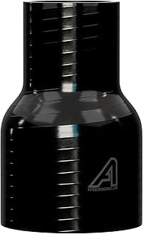 AP Automotive 90mm (3.5") to 76mm (3") Straight Reducer Hose Coupler Intercooler Universal Tube Black