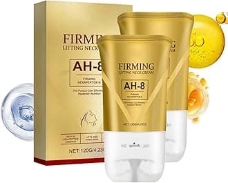 AH-8 Firming Neck Cream Tighten and Lift Neck Cream with Double Roller Massage Neck Tighteningcream Neckcream for Lifting and Moisturizing and Nourishing,2PCS